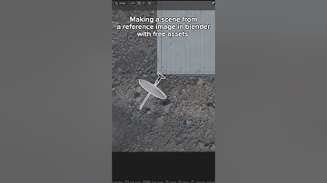 Making a scene from reference image in blender 3D