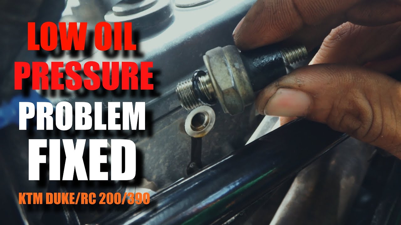 LOW OIL PRESSURE PROBLEM FIXED KTM DUKE/RC 200/390 HOW TO TEST