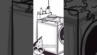 You'll find five hand-drawn scenes connected by a masked character moving through abandoned places.