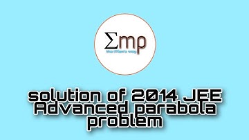 2014 JEE Advanced parabola problem #IITJEE #Mains&Adv #Conicsection #parabola