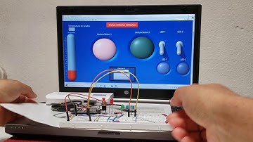 TCP/IP ESP32 como servidor y LABVIEW como cliente: Sensor de temperatura DHT11, botón lectura y LED