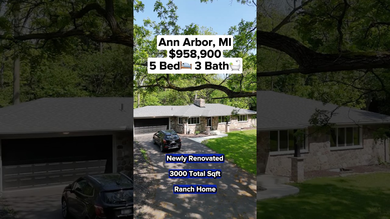 $958,900 Ranch Home Tour in Ann Arbor Hills | 5 Bed, 3 Baths!