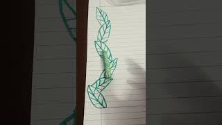 leaf border design#green#border#design #leaf #crafty #ishu