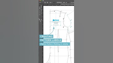 43/49 Creating Labels - Digital #patternmaking  in #adobeillustrator #patterncutting #fashiondesign