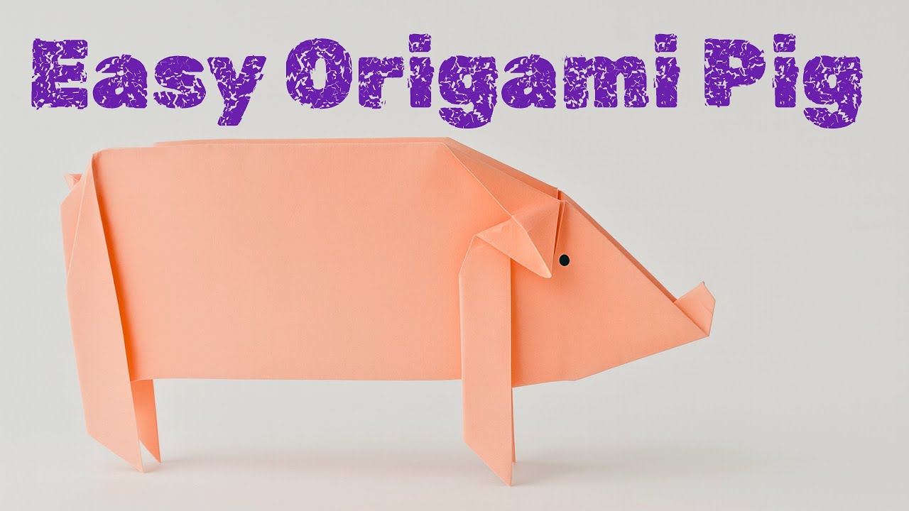 Origami Pig for Beginners – Simple Paper Craft