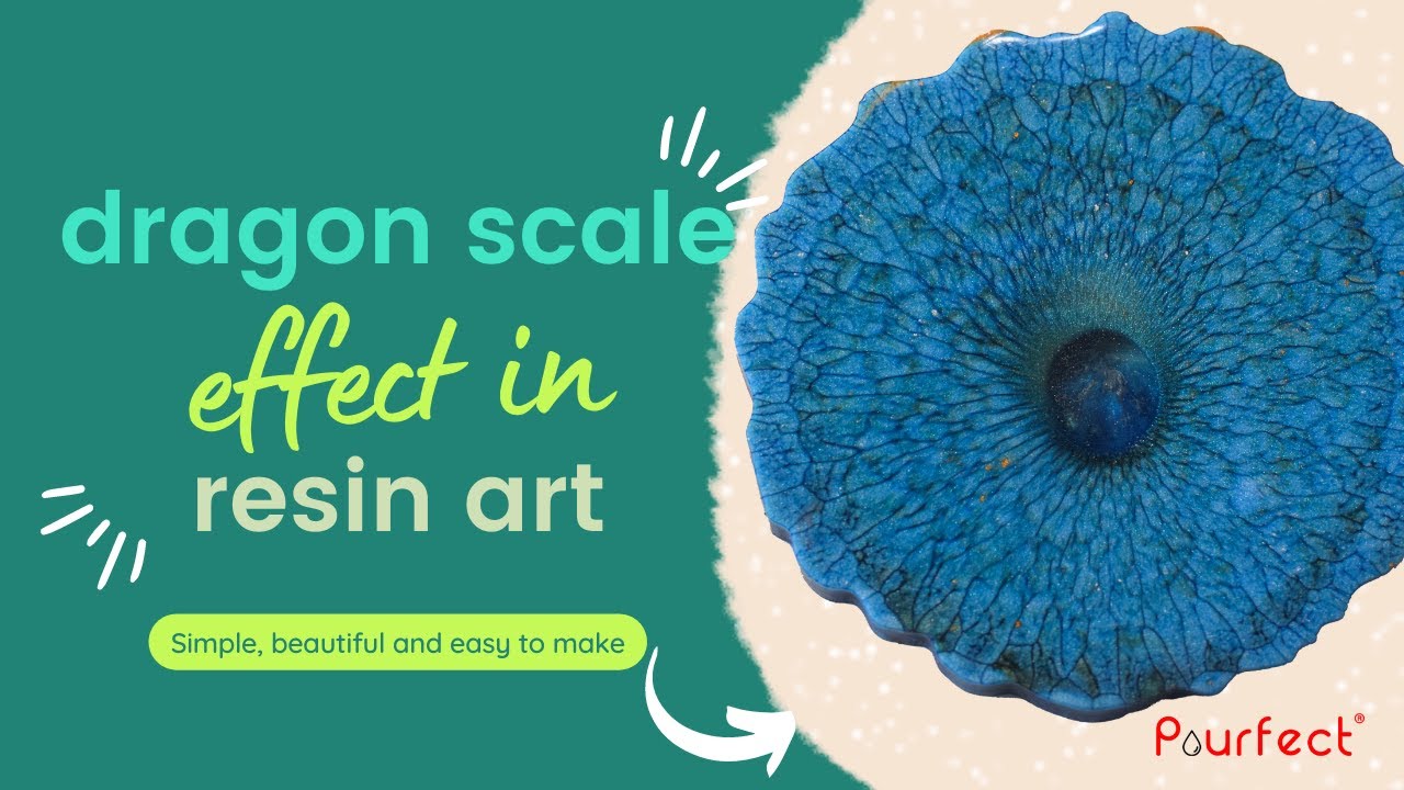 How to get dragon scale effect in resin art?