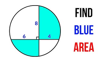 Japanese Math Olympiad Geometry Problem | Find the shaded area in the circle