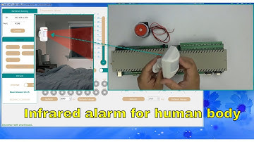 automatic control siren alarm sound by motion sensor using KC868-COL