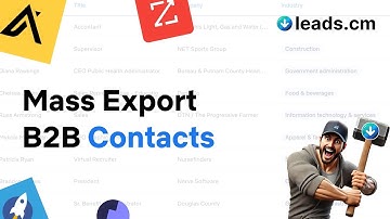 How To Mass Export Contacts as CSV | Leads.cm Prospecting (3/6)
