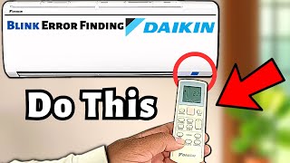 identify daikin mini split ac light blink error with easy steps