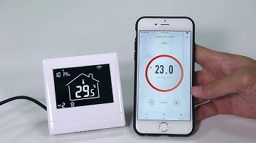 HT-07 programmable smart room thermostat for underfloor heating system(APP operation)