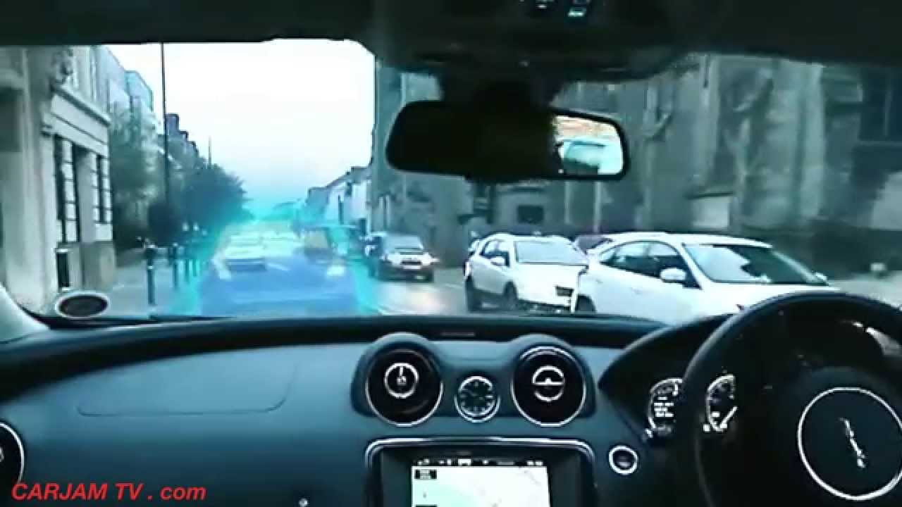 Jaguar XJ GHOST CAR Amazing "Follow Me" Satnav Head Up Display REVIEW
