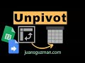 Como crear un unpivot en Google Sheets (Deshacer una tabla dinámica)