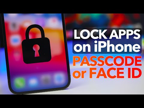 LOCK iPhone Apps with PASSCODE or FACE ID on iOS 14 !