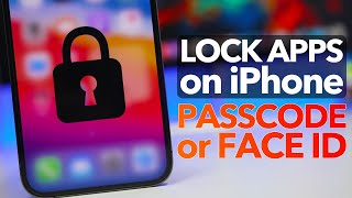 LOCK iPhone Apps with PASSCODE or FACE ID on iOS 14 !