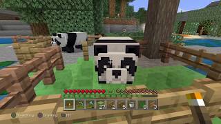 Minecraft PS4 - How To Safely Move Pandas Tutorial