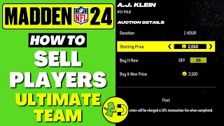 Madden 24 How to Sell Players Ultimate Team