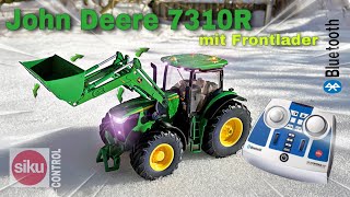 SIKU CONTROL JOHN DEERE 7310R TRACTOR WITH FRONT LOADER | BLUETOOTH | FULL REVIEW | 1:32