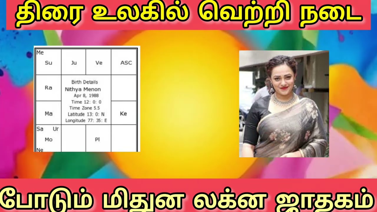 திரை உலகில் வெற்றி நடை பொடும் மிதுன லக்ன ஜாதகம் @annai_abirami_astrology