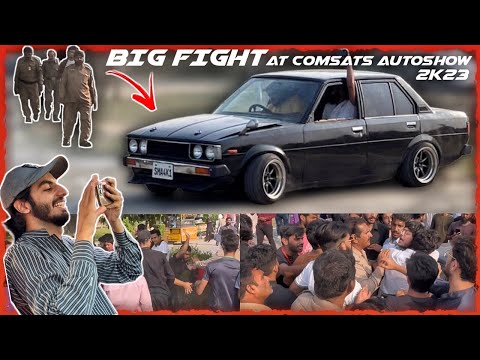 Big Fight At Comsats University Autoshow 🔥 Security VS Car Enthusiast 🤩 TEAM 4K