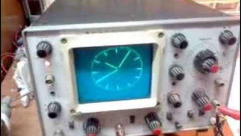 Oscilloscope clock with Arduino