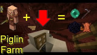 How To Make A Barter Farm In Minecraft @mingminggg
