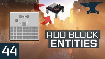 Minecraft Modding 1.18.2 with Forge | BLOCK ENTITIES