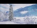 Christmas winter wonderland background with relaxing music smart tv background