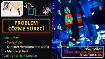Hafta - (6) EKİM 4 - 1.2.2. Problem Çözme Süreci - Veri Türleri - Ders2