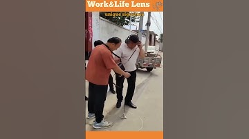 Finding a water leak with a listening device called an an Acoustic Leak Detector #tools #efficiency