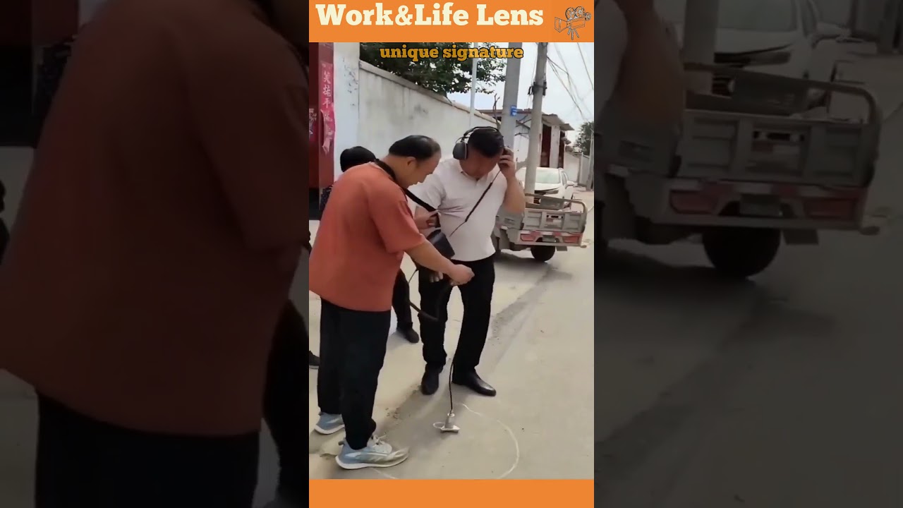 Finding a water leak with a listening device called an an Acoustic Leak Detector 