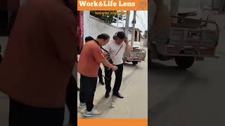 Finding a water leak with a listening device called an an Acoustic Leak Detector #tools #efficiency