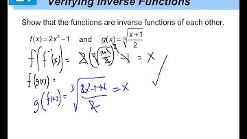 Section 5.3: Derivative of Inverse Functions