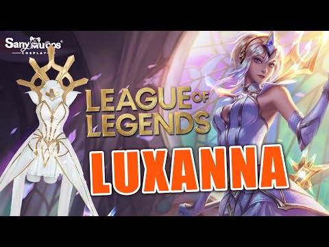 【SanyMuCos】League of Legends Elementalist Lux Cosplay Costume Detail Show