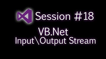 VB.Net Input\Output Streams (Arabic)