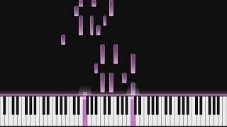Erik Satie - Les Trois Valses distinguées du précieux dégoûté II. Son binocle | Piano Visualization