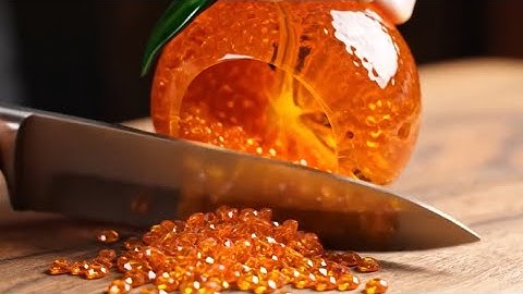 ASMR Cutting Glass Gem Fruits Pt.1