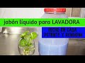 como hacer JABÓN LIQUIDO  para LAVADORA en tu casa FÁCIL y RÁPIDO / Dulce y Natural.