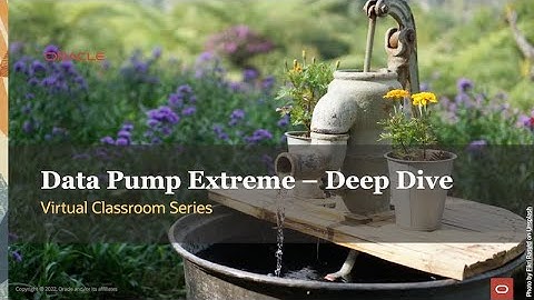 Virtual Classroom #13: Data Pump Extreme - Deep Dive with Development