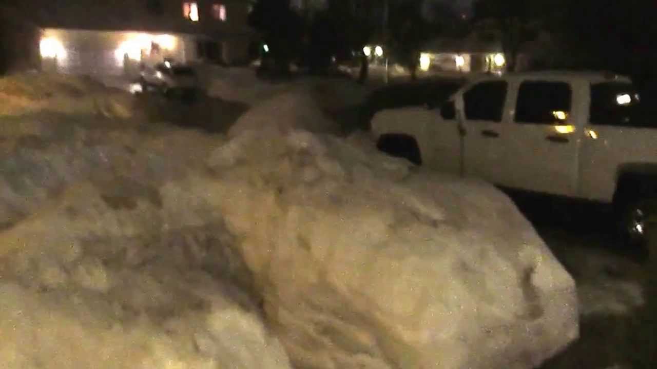 Insane Weather Change In Fredericton, New Brunswick From Snow To Rain