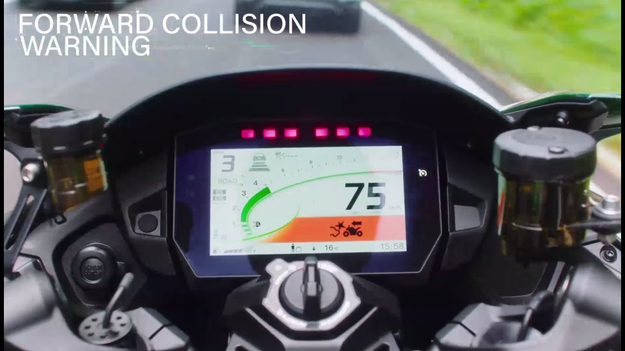 Kawasaki FCW (Kollisionswarner) Tutorial Video - Ninja H2 SX SE