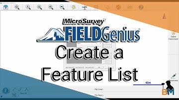 MicroSurvey FieldGenius How To: Create a Feature List | Bench Mark
