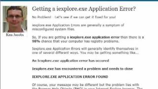 Iexplore.Exe Application Error Fix screenshot 4