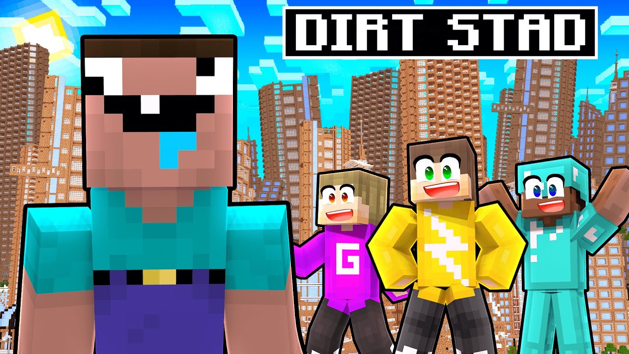 Wie Het Langst In Dirt Stad Blijft Wint! (Minecraft Survival)