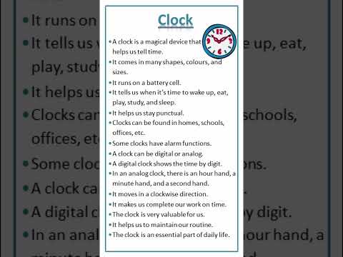 Essay on Clock