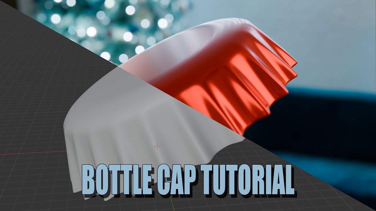 TUTORIAL BOTTLE CAP | MODELING A BOTTLE CAP | BLENDER 3D 5.0.1 