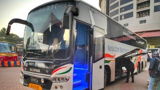 Ksrtcs Longest Running Scania Arrives After A 750 Km Ride, Pure Engine Noise