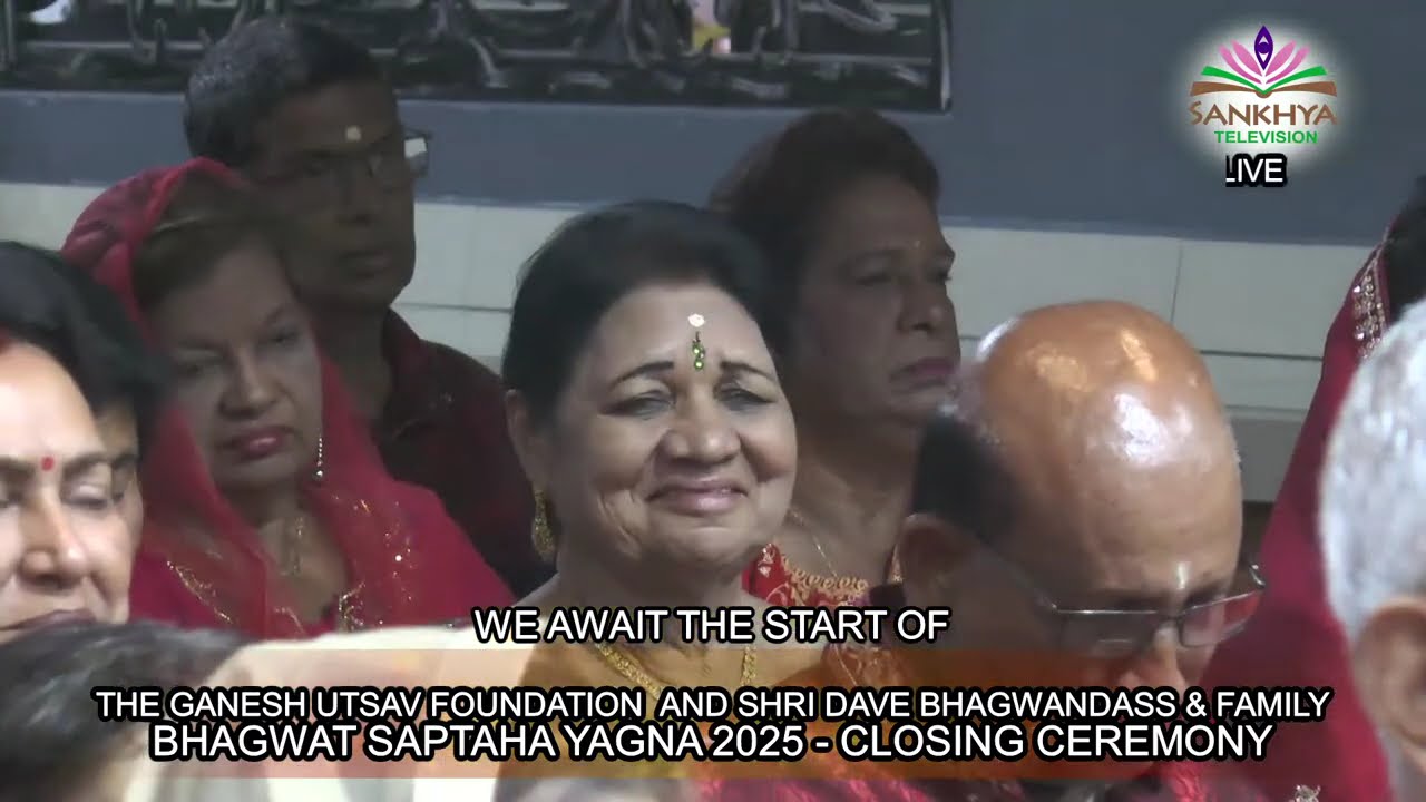 Final SESSION of Shri Dave Bhagwandass & family Bhagwat 2025 offi Pt Sunil Seetahal Maharaj