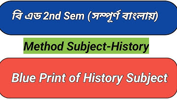 Blue print of history- B. Ed 2nd Sem Practicum🌻🌻