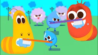 Brush And Wash - Baby songs - Bingo Song  - Larva Kids Song - Nursery Rhymes & Kids Songs